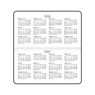 Еженедельник датированный 2026, А6, 171х93 мм, Brauberg Цветы, твердый, с резинкой 7