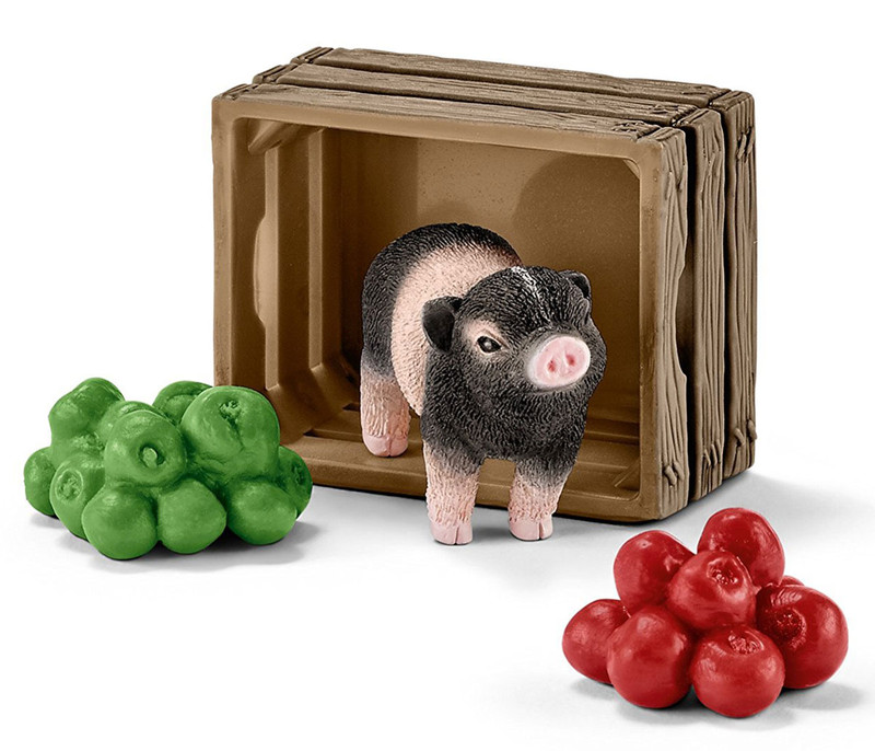 Schleich Игровой набор Поросенок с яблоками 42292