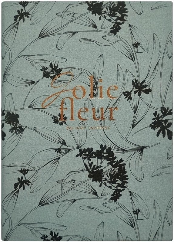 Ежедневник датированный 2026 Infolio Fleur, A5-, 176 листов, серый