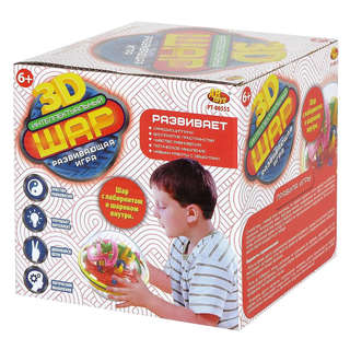 Интеллектуальный шар 3D, 118 барьеров, диаметр лабиринта 16 см 4