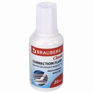 Корректирующая жидкость Brauberg 'Classic', быстросохнущая, 2...