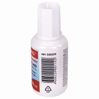 Корректирующая жидкость Brauberg 'Classic', быстросохнущая, 20 мл, с кисточкой 2