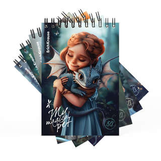 Блокнот А6, 60 листов в клетку, на спирали, ErichKrause Magic...