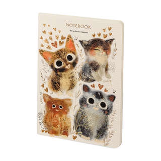 Тетрадь общая А5, 60 листов в линейку, BV Love Me: Котики, Сч...