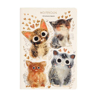 Тетрадь общая А5, 60 листов в клетку, BV Love Me: Котики, сча...