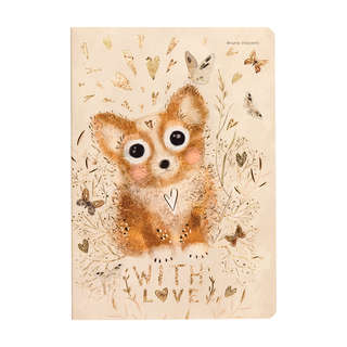 Тетрадь общая А5, 40 листов в клетку, BV Love Me: Щеночек