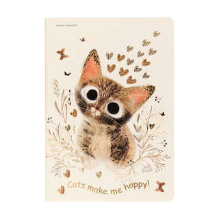 Тетрадь общая А5, 40 листов в клетку, BV Милый котик