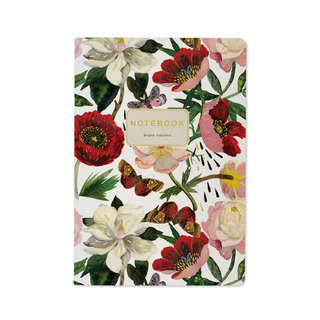 Тетрадь общая А5, 40 листов в клетку, BV Flora: Пионы