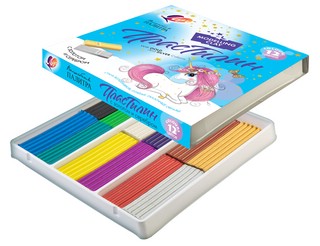 Пластилин 12 цветов по 20 г, со стеком, Луч 'Волшебная Палитра' 2