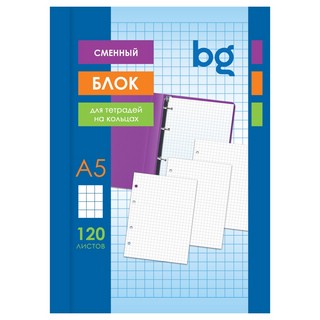 Сменный блок А5, 120 листов, белый, BG
