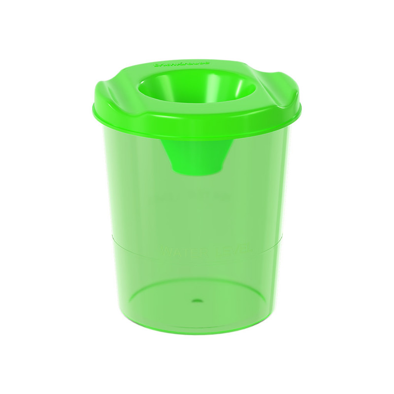 Стакан-непроливайка ErichKrause Neon, зеленый, тонированный