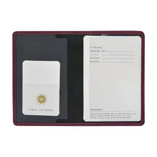 Обложка для паспорта Bruno Visconti, Герб России, бордовый 2