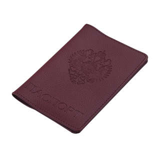 Обложка для паспорта Bruno Visconti, Герб России, бордовый 3