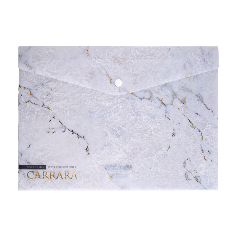 Папка-конверт на кнопке А4, 33х24 см, BV Carrara