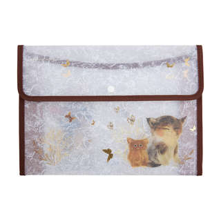 Папка-конверт на кнопке А4, 33х24 см, BV Love Me: Милый котик