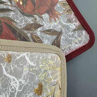 Папка на молнии А4, 23х33 см, BV Flora Гранат 5