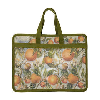 Папка-портфель с ручками, на молнии А4, 34х25х9 см, BV Flora:...