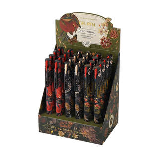 Ручка гелевая BV Flora: Black night, 0.38 мм, черная, в ассор...