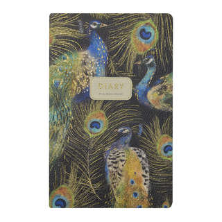 Ежедневник недатированный А5, 125х200 мм, BrunoVisconti 'Fauna: Павлины' 2