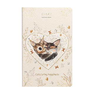 Ежедневник недатированный А5, 125х200 мм, BrunoVisconti 'LOVE ME: Котики приносят счастье' 2