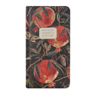Еженедельник недатированный А6 (87 х 165 мм) BV Flora: Гранат 2