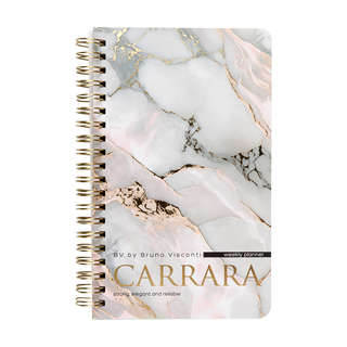 Еженедельник недатированный А6+ (120 х 180 мм) BV Carrara 2