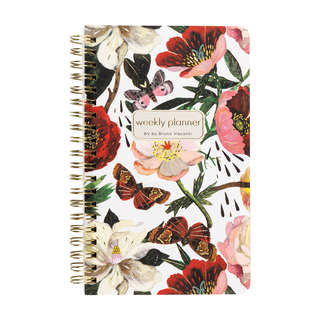 Еженедельник недатированный А6+ (120 х 180 мм) BV Flora: Пионы 2