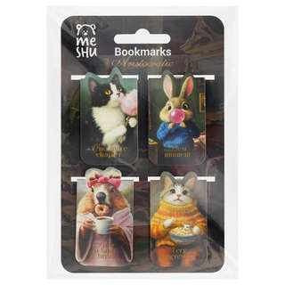 Закладки магнитные для книг, 4шт., MESHU 'Aristocratic', мато...