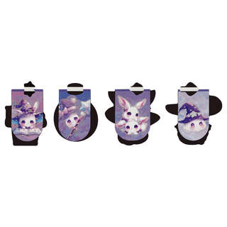 Закладки магнитные для книг, 4шт., MESHU 'Megical alchemy', голографическая фольга 5