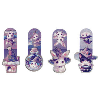 Закладки магнитные для книг, 4шт., MESHU 'Megical alchemy', голографическая фольга 6