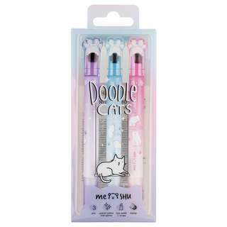 Набор текстовыделителей 3 цвета, MESHU 'Sweet infinity' со шт...