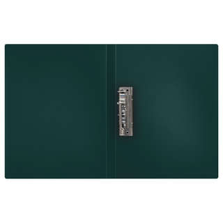 Папка с боковым зажимом А4, пластик, СТАММ 'Герб', изумруд 3