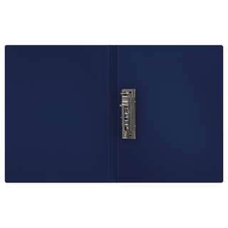 Папка с боковым зажимом А4, пластик, СТАММ 'Герб', сапфир 3