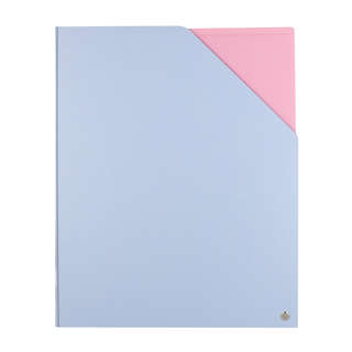 Архивная папка Alingar, A4, пластик, на резинке, 4 отделения, голубой 1