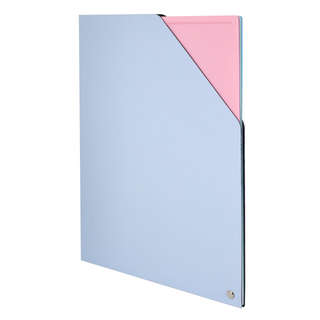 Архивная папка Alingar, A4, пластик, на резинке, 4 отделения, голубой 2