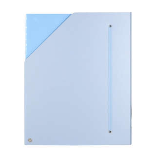 Архивная папка Alingar, A4, пластик, на резинке, 4 отделения, голубой 4