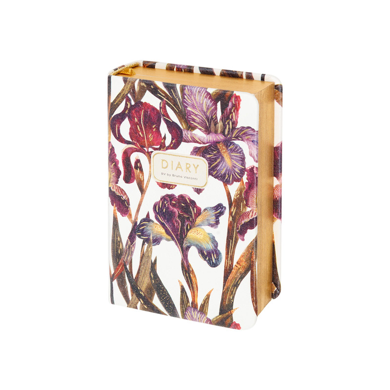 Ежедневник недатированный BV Flora: Ирисы, А7 (7х10 см), 416 страниц