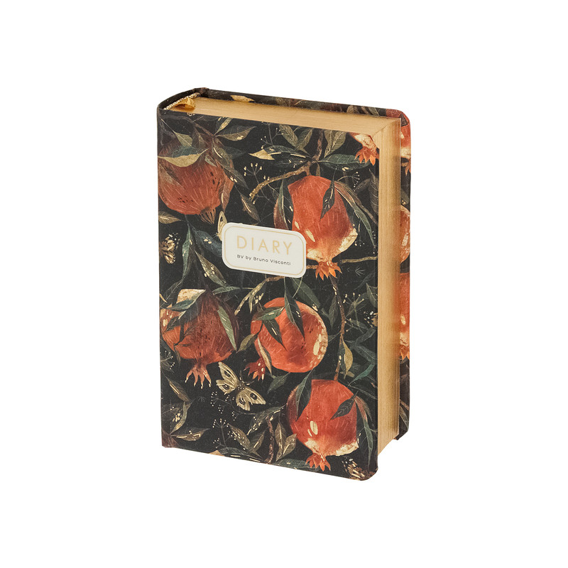 Ежедневник недатированный BV Flora: Гранат, А7 (7х10 см), 416 страниц