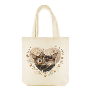 Сумка-шоппер BV Love Me: Котики, одно сердце, 34х36 см