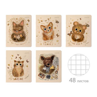 Тетрадь общая А5, 48 листов в клетку, BV Love Me: Friends, в ...