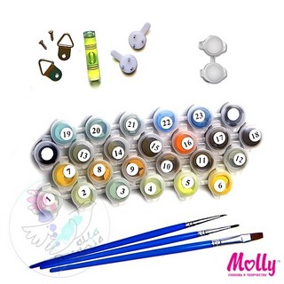 Картина по номерам 'Московский университет' 40х50 см (синяя) 2