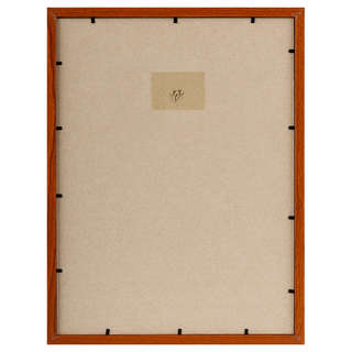 Рамка деревянная (МДФ) 30х40 см, OfficeSpace, №1, небьющееся стекло, красное дерево 2