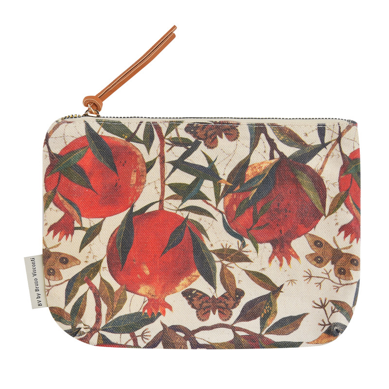 Косметичка на молнии, 22х15 см, BV Flora Гранат