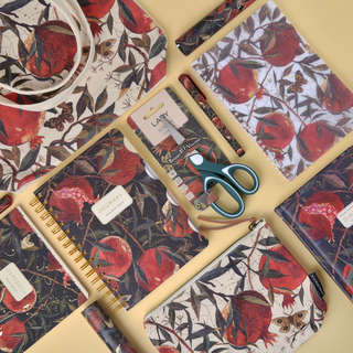 Косметичка на молнии, 22х15 см, BV Flora Гранат 7