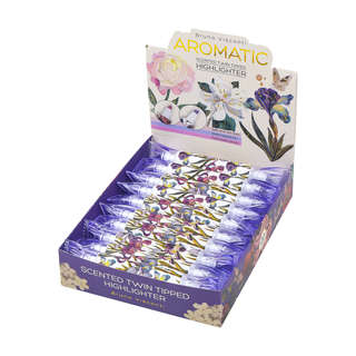 Текстовыделитель BV Flora Ирисы, ароматизированный, сиреневый 6