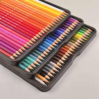 Карандаши цветные 72 цвета, грифель 3 мм, BV Flora: Гранат, в металлической коробке 11