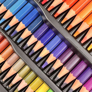 Карандаши цветные 72 цвета, грифель 3 мм, BV Flora: Гранат, в металлической коробке 13