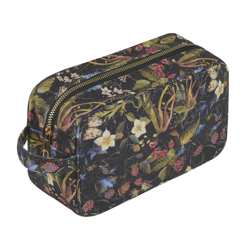 Косметичка на молнии, 23х14х10 см, BV Flora Лесные ягоды