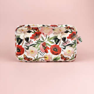 Косметичка на молнии, 23х14х10 см, BV Flora Пионы 9