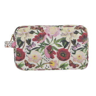 Косметичка на молнии, 23х14х10 см, BV Flora Пионы 2